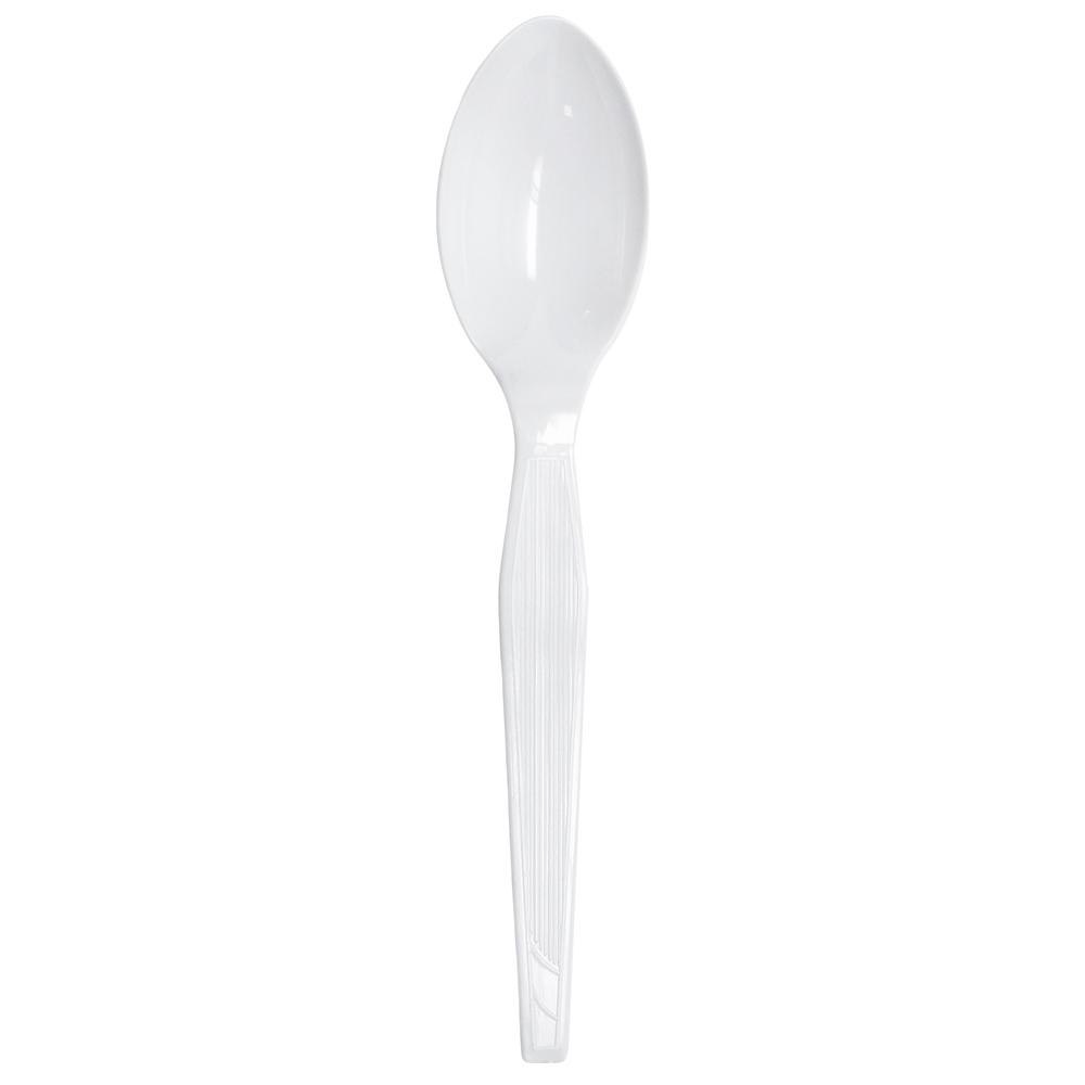 Karat PS Medium-Heavy Weight Tea Spoons Bulk Box - White - 1,000 ct-Utensils-Karat-Restaurant Supply Drop