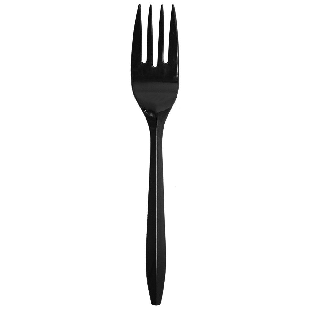 Karat PS Medium Weight Forks Bulk Box - Black - 1,000 ct-Utensils-Karat-Restaurant Supply Drop