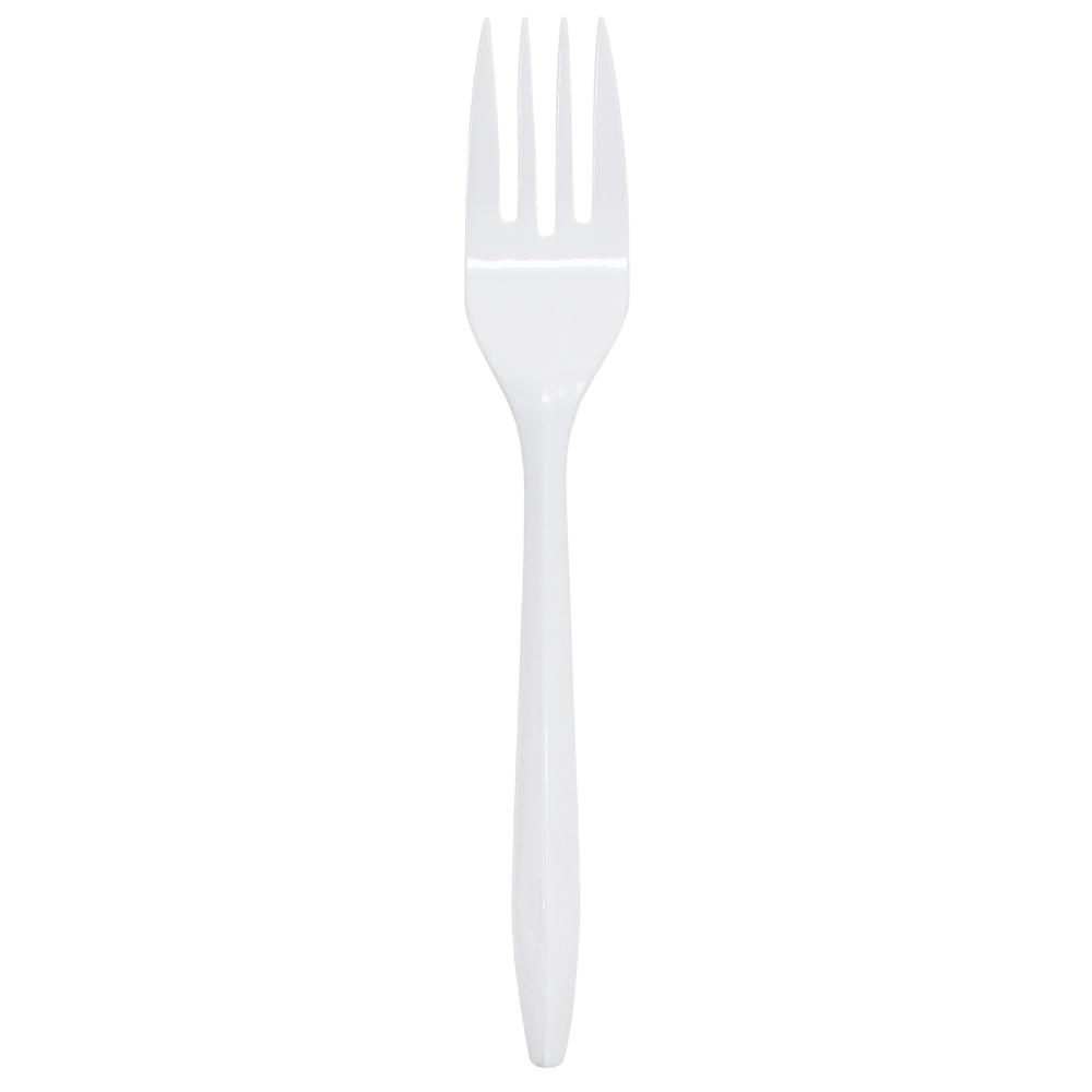 Karat PS Medium Weight Forks Bulk Box - White - 1,000 ct-Utensils-Karat-Restaurant Supply Drop