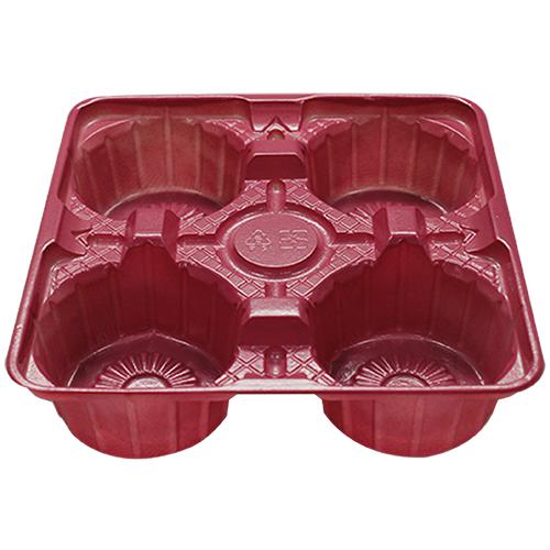 Karat Plastic Cup Holder - 4 cups (8oz - 24oz) - 1,000 ct-Cup Accessories-Karat-Restaurant Supply Drop