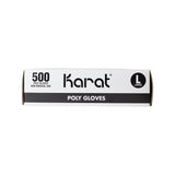 Karat Poly Gloves (Clear) - Large - 2,000 ct-Gloves-Karat-Restaurant Supply Drop