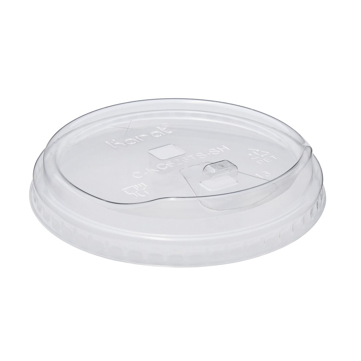 Karat Strawless Sipper lids for 12-24oz PET Plastic cup - 98mm Straw Substitute-Cups & Lids-karat-Restaurant Supply Drop