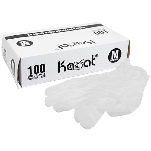 Karat Vinyl Powder-Free Gloves (Clear) - Medium - 1,000 ct-Gloves-Karat-Restaurant Supply Drop
