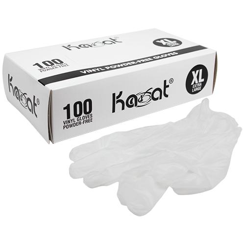 Karat Vinyl Powder-Free Gloves (Clear) - X-Large - 1,000 ct-Gloves-Karat-Restaurant Supply Drop