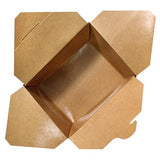 Kraft Microwavable Folded Paper #1 Takeout Boxes - Karat Small Fold-To-Go Container - 30oz - 4.3" X 3.5" X 2.4" - 450 Count-To-Go Packaging-Karat-Restaurant Supply Drop