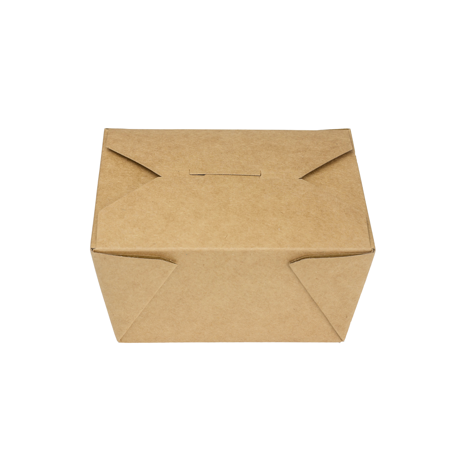 Kraft Microwavable Folded Paper #1 Takeout Boxes - Karat Small Fold-To-Go Container - 30oz - 4.3" X 3.5" X 2.4" - 450 Count-To-Go Packaging-Karat-Restaurant Supply Drop