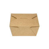 Kraft Microwavable Folded Paper #1 Takeout Boxes - Karat Small Fold-To-Go Container - 30oz - 4.3" X 3.5" X 2.4" - 450 Count-To-Go Packaging-Karat-Restaurant Supply Drop
