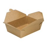 Kraft Microwavable Folded Paper #3 Take-Out Container - Karat Large Fold-To-Go Box - 76oz - 7.8" X 5.5" X 2.4" - 200 Count-To-Go Packaging-Karat-Restaurant Supply Drop