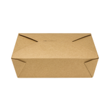 Kraft Microwavable Folded Paper #3 Take-Out Container - Karat Large Fold-To-Go Box - 76oz - 7.8" X 5.5" X 2.4" - 200 Count-To-Go Packaging-Karat-Restaurant Supply Drop