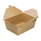 Kraft Microwavable Folded Paper #4 Take-Out Container - Karat Extra Large Fold-To-Go Box - 110oz - 7.8" X 5.5" X 3.5" - 160 Count-To-Go Packaging-Karat-Restaurant Supply Drop
