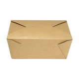 Kraft Microwavable Folded Paper #4 Take-Out Container - Karat Extra Large Fold-To-Go Box - 110oz - 7.8" X 5.5" X 3.5" - 160 Count-To-Go Packaging-Karat-Restaurant Supply Drop