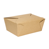 Kraft Microwavable Folded Paper #4 Take-Out Container - Karat Extra Large Fold-To-Go Box - 110oz - 7.8" X 5.5" X 3.5" - 160 Count-To-Go Packaging-Karat-Restaurant Supply Drop
