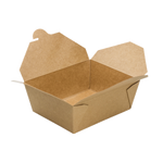 Kraft Microwavable Folded Paper #8 Takeout Containers - Karat Fold-To-Go Box - 48oz - 5.9" X 4.6" X 2.4" - 300 Count-To-Go Packaging-Karat-Restaurant Supply Drop
