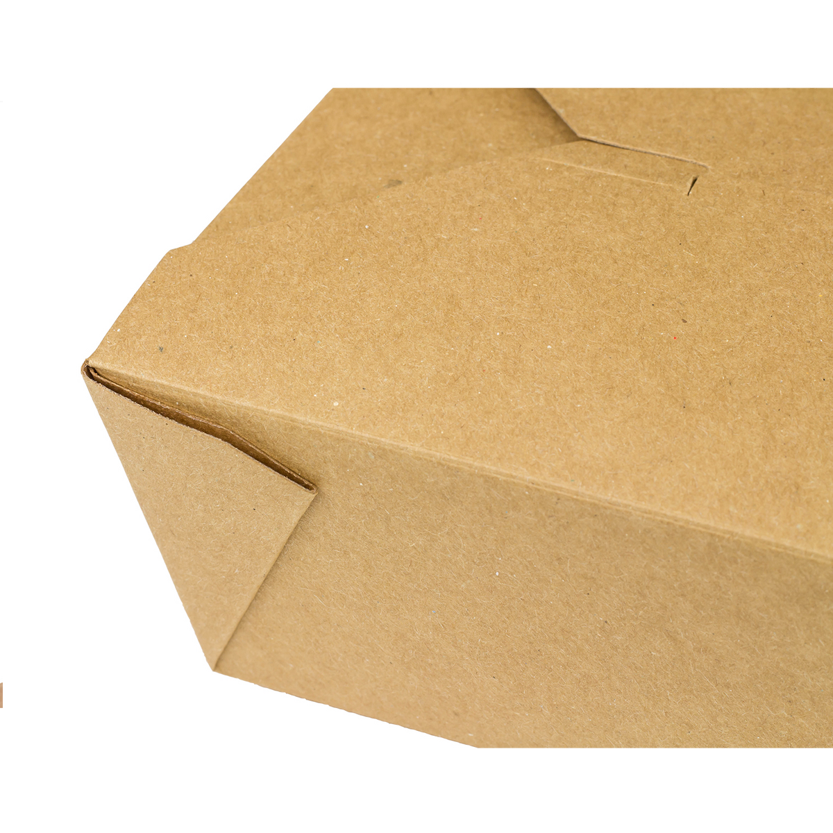 Kraft Microwavable Folded Paper #8 Takeout Containers - Karat Fold-To-Go Box - 48oz - 5.9" X 4.6" X 2.4" - 300 Count-To-Go Packaging-Karat-Restaurant Supply Drop