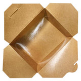 Kraft Microwavable Folded Paper #8 Takeout Containers - Karat Fold-To-Go Box - 48oz - 5.9" X 4.6" X 2.4" - 300 Count-To-Go Packaging-Karat-Restaurant Supply Drop