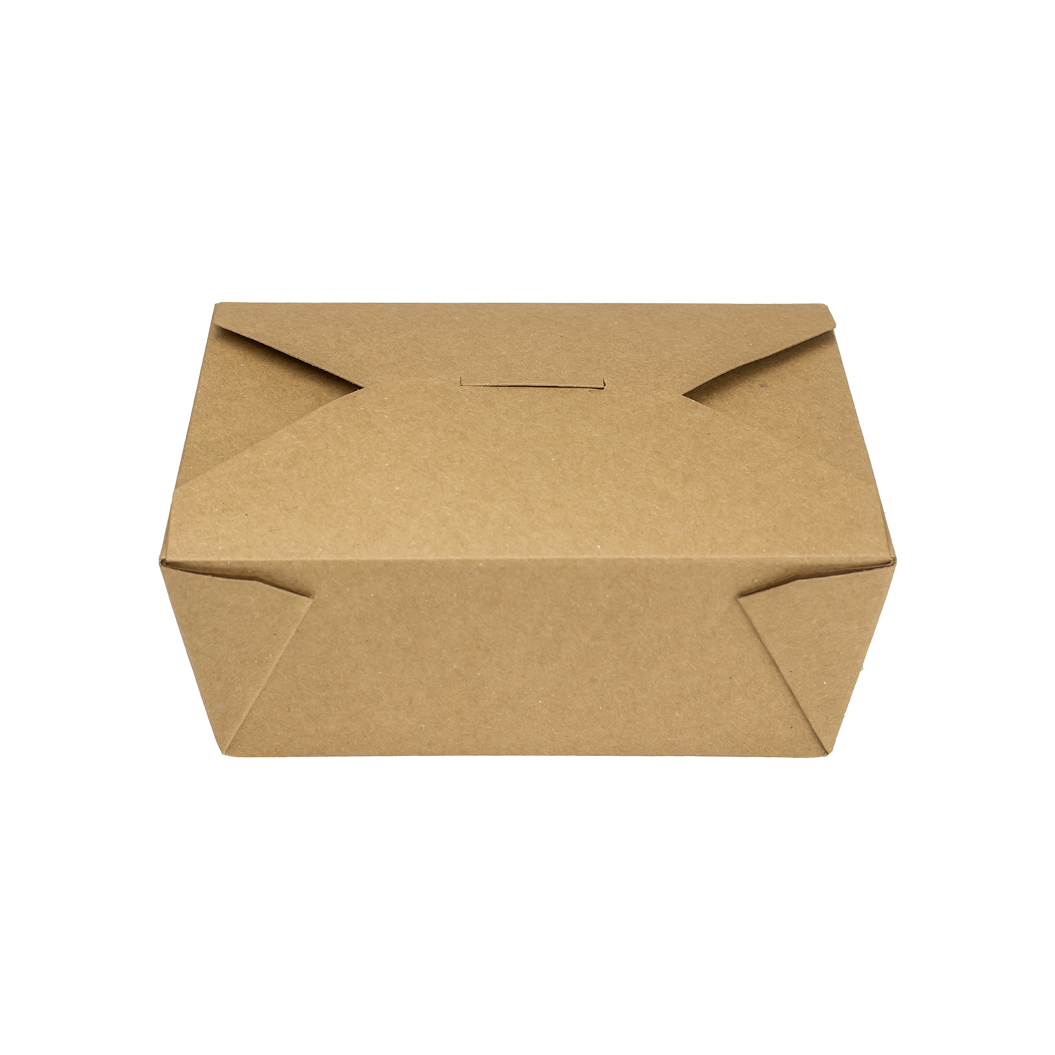 Kraft Microwavable Folded Paper #8 Takeout Containers - Karat Fold-To-Go Box - 48oz - 5.9" X 4.6" X 2.4" - 300 Count-To-Go Packaging-Karat-Restaurant Supply Drop