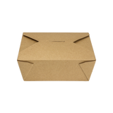Kraft Microwavable Folded Paper #8 Takeout Containers - Karat Fold-To-Go Box - 48oz - 5.9" X 4.6" X 2.4" - 300 Count-To-Go Packaging-Karat-Restaurant Supply Drop