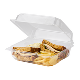 Large PLA Carry Out Containers - 8x8 Compostable Box - Karat Earth-To-Go Packaging-Karat-Restaurant Supply Drop
