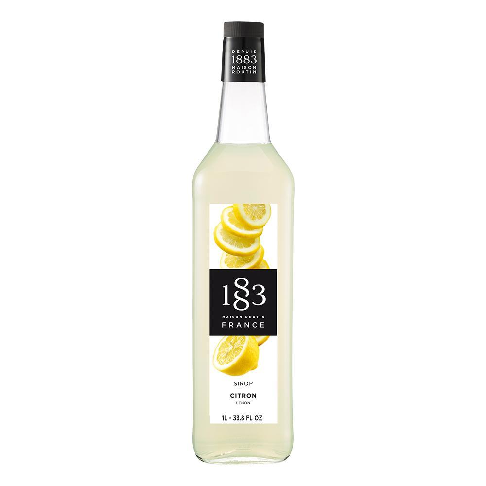 Lemon Syrup 1883 Maison Routin - 1 Liter Bottle-Syrups-1883 Maison Routin-Restaurant Supply Drop