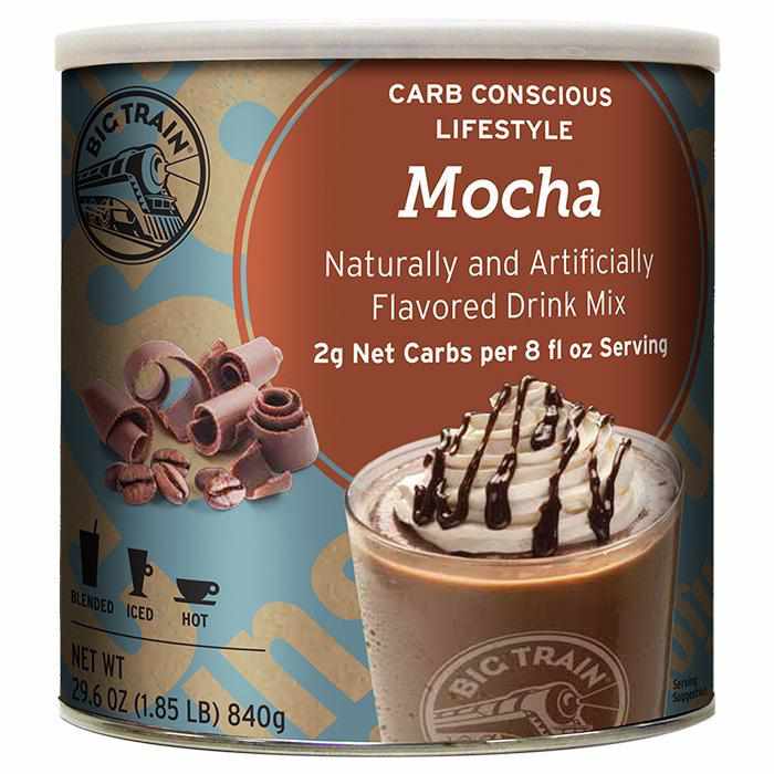 Low Carb Mocha Blended Ice Coffee - Big Train Mix (1.85 lbs)-Powdered Base-Big Train-Restaurant Supply Drop