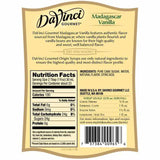 Madagascar Vanilla Natural Single Origin DaVinci Syrup Bottle - 700mL-Syrups-DaVinci Gourmet-Restaurant Supply Drop