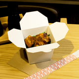Medium Oyster Pails - 26oz Chinese Takeout Boxes- White - 450 Count-To-Go Packaging-Karat-Restaurant Supply Drop