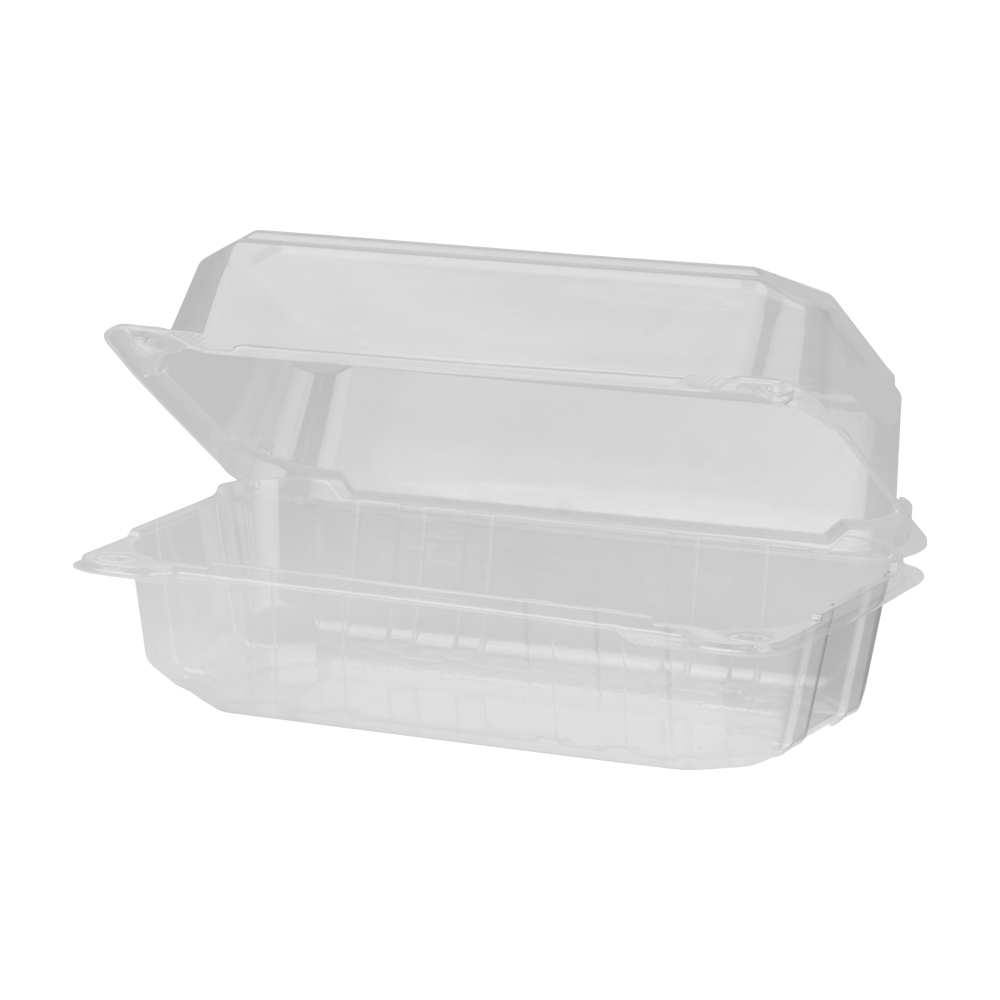 Medium PLA Carry Out Containers - 9''x5'' - Karat Earth Compostable-To-Go Packaging-Karat-Restaurant Supply Drop