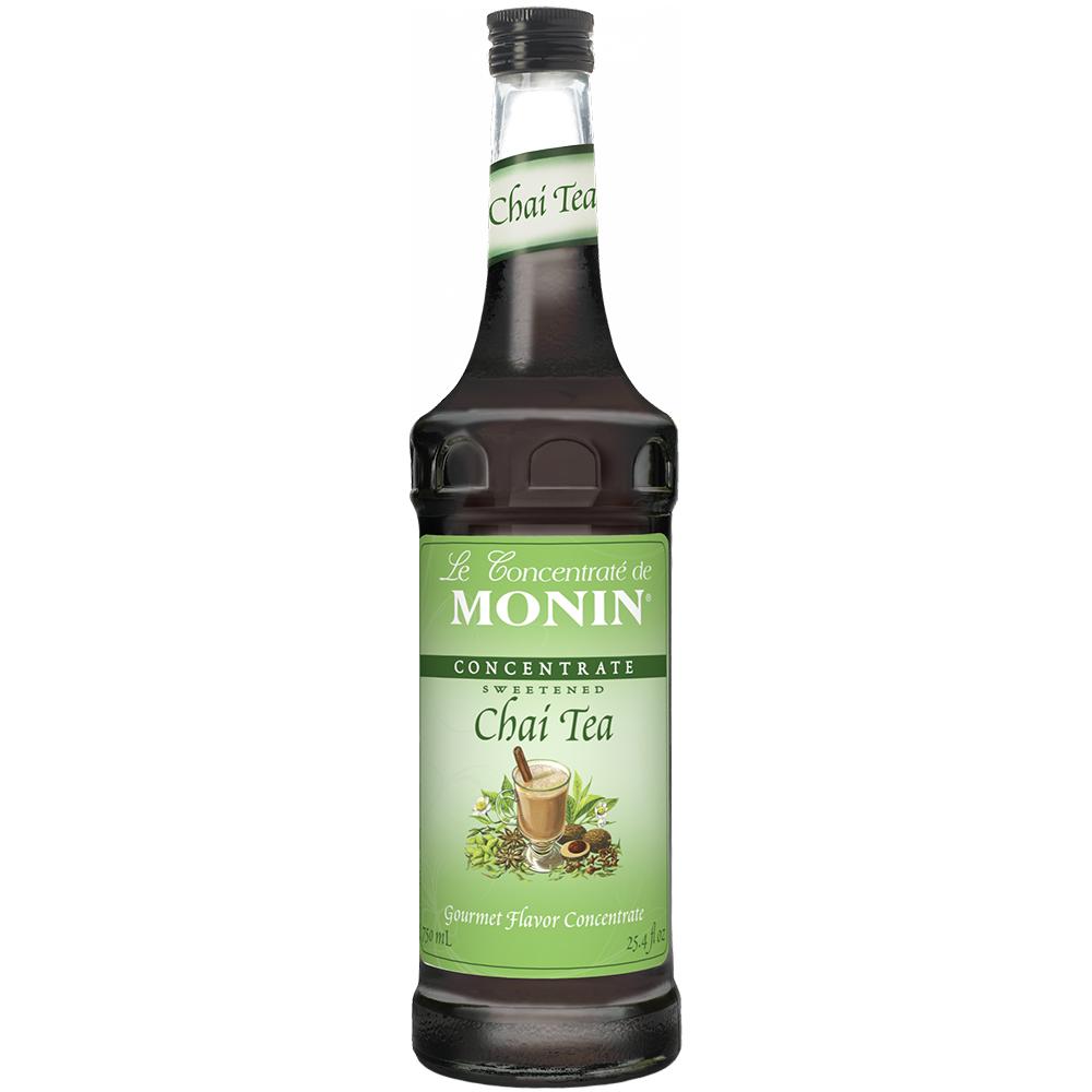 Monin Chai Tea Concentrate Syrup Bottle - 750ml-Syrups-monin-Restaurant Supply Drop