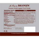 Monin Granny Smith Apple Fruit Puree (1L)-Liquid Base & Purees-monin-Restaurant Supply Drop
