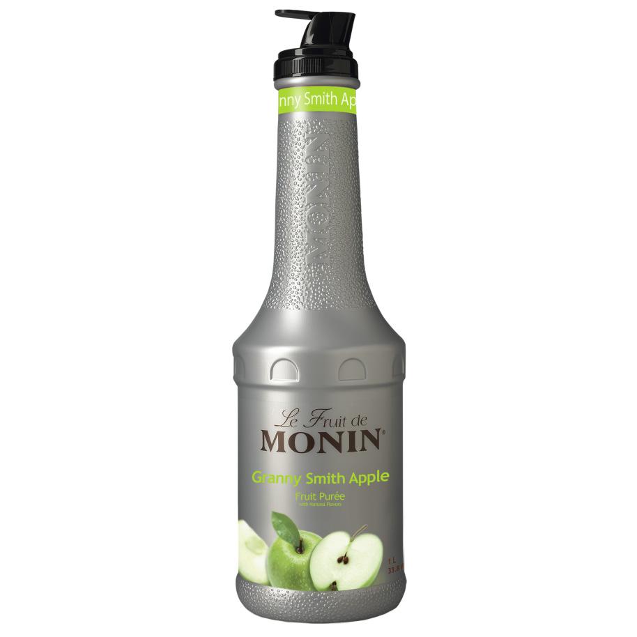 Monin Granny Smith Apple Fruit Puree (1L)-Liquid Base & Purees-monin-Restaurant Supply Drop
