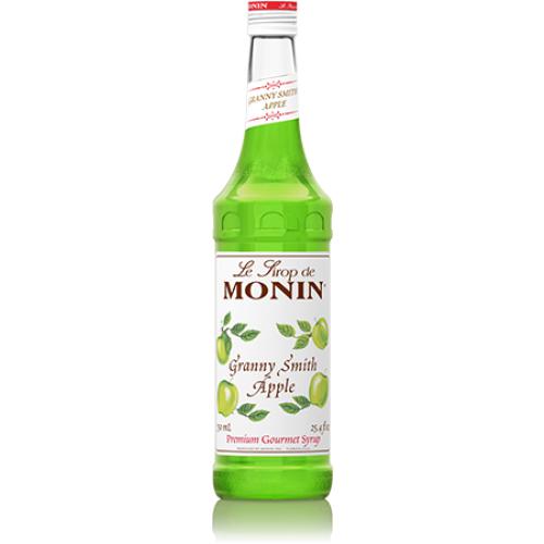 Monin Granny Smith Apple Syrup Bottle - 750ml-Syrups-monin-Restaurant Supply Drop