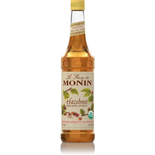 Monin Hazelnut Organic Syrup Bottle - 750ml-Syrups-monin-Restaurant Supply Drop