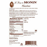 Monin Hazelnut Syrup Bottle - 750ml-Syrups-monin-Restaurant Supply Drop