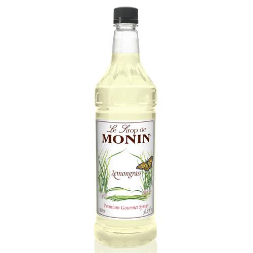 Monin Lemon Grass Syrup Bottle - 1 Liter-Syrups-monin-Restaurant Supply Drop