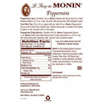 Monin Peppermint Syrup Bottle - 750ml-Syrups-monin-Restaurant Supply Drop