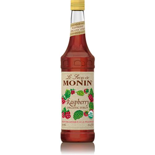 Monin Raspberry Organic Syrup Bottle - 750ml-Syrups-monin-Restaurant Supply Drop
