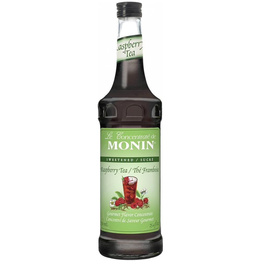 Monin Raspberry Tea Concentrate Syrup Bottle - 750ml-Syrups-monin-Restaurant Supply Drop