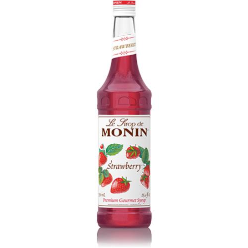 Monin Strawberry Syrup Bottle - 750ml-Syrups-monin-Restaurant Supply Drop