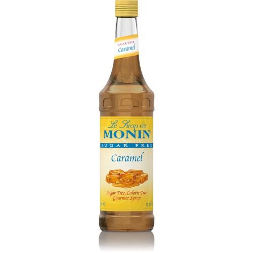 Monin Sugar Free Caramel Syrup Bottle - 750ml-Syrups-monin-Restaurant Supply Drop