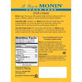 Monin Sugar Free Irish Cream Syrup Bottle - 750ml-Syrups-monin-Restaurant Supply Drop