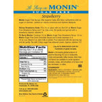 Monin Sugar Free Strawberry Syrup Bottle - 750ml-Syrups-monin-Restaurant Supply Drop