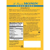 Monin Sugar Free Strawberry Syrup Bottle - 750ml-Syrups-monin-Restaurant Supply Drop