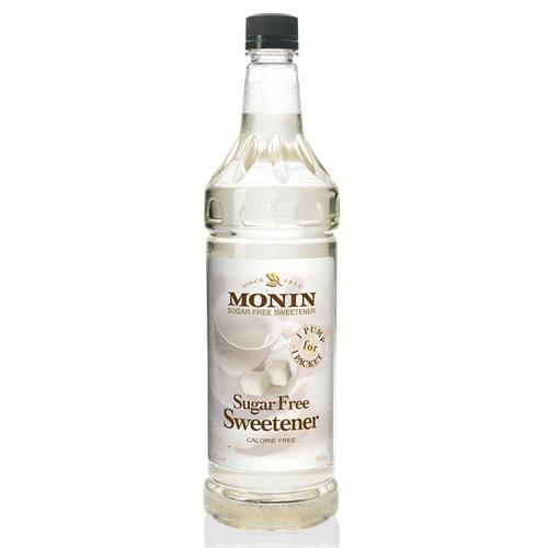 Monin Sugar Free Sweetener Syrup Bottle - 1 Liter-Syrups-monin-Restaurant Supply Drop