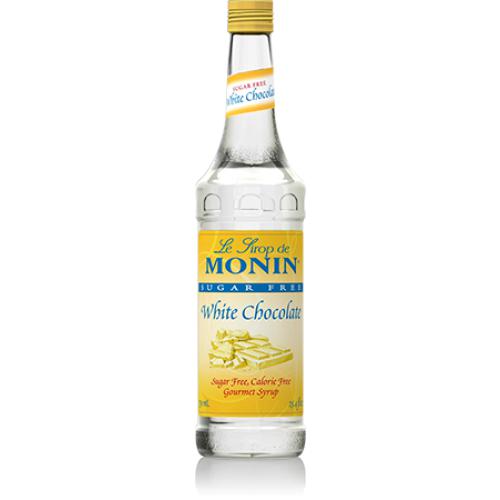 Monin Sugar Free White Chocolate Syrup Bottle - 750ml-Syrups-monin-Restaurant Supply Drop