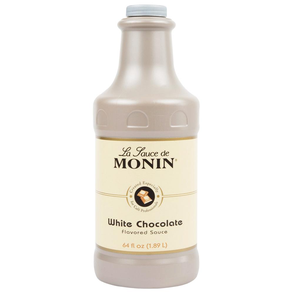 Monin White Chocolate Sauce (64oz)-Sauces-monin-Restaurant Supply Drop