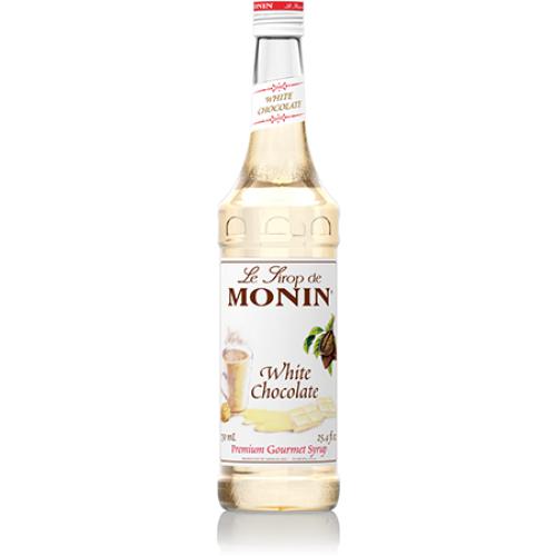 Monin White Chocolate Syrup Bottle - 750ml-Syrups-monin-Restaurant Supply Drop
