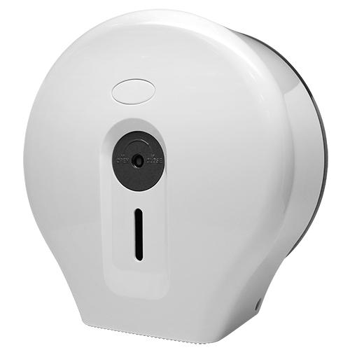 NSL Jumbo Tissue Roll Dispenser - White-Dispensers-Karat-Restaurant Supply Drop
