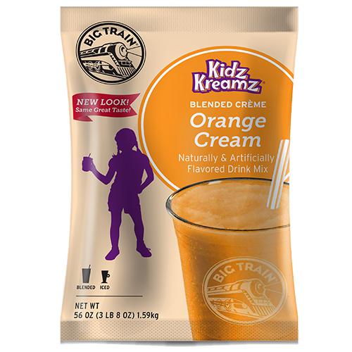 Orange Cream Kidz Kreamz Frappe - Big Train Mix - Bag 3.5 pounds-Powdered Base-Big Train-Restaurant Supply Drop