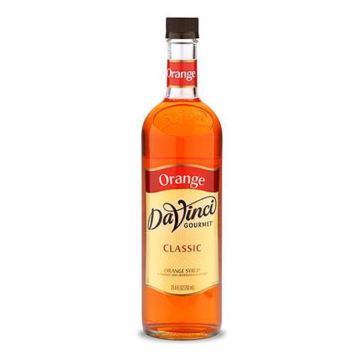 Orange DaVinci Gourmet Syrup Bottle - 750mL-Syrups-DaVinci Gourmet-Restaurant Supply Drop