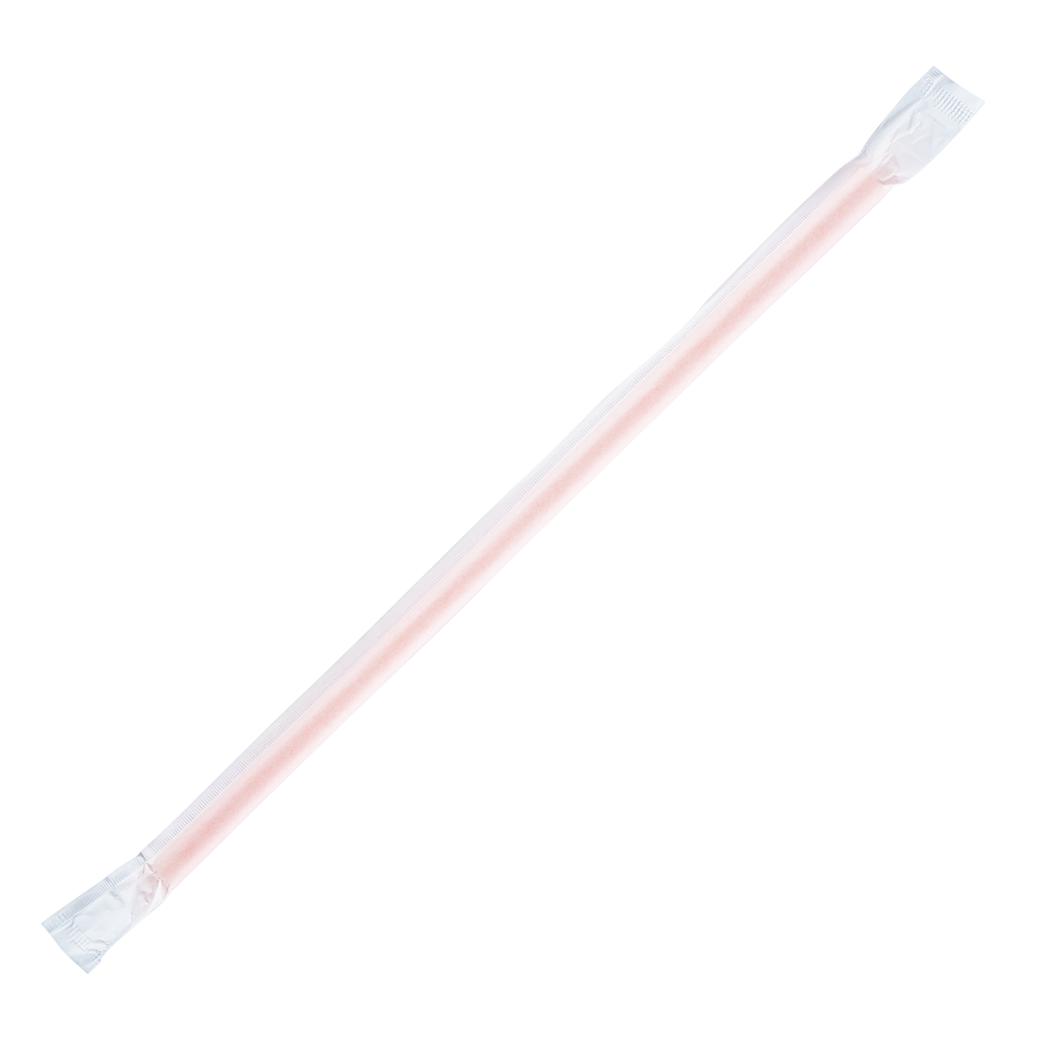 Orange Plastic Straws 9'' Giant Straws (8mm) Paper Wrapped - Orange - 2,500 count-Straws & Stirrers-Karat-Restaurant Supply Drop